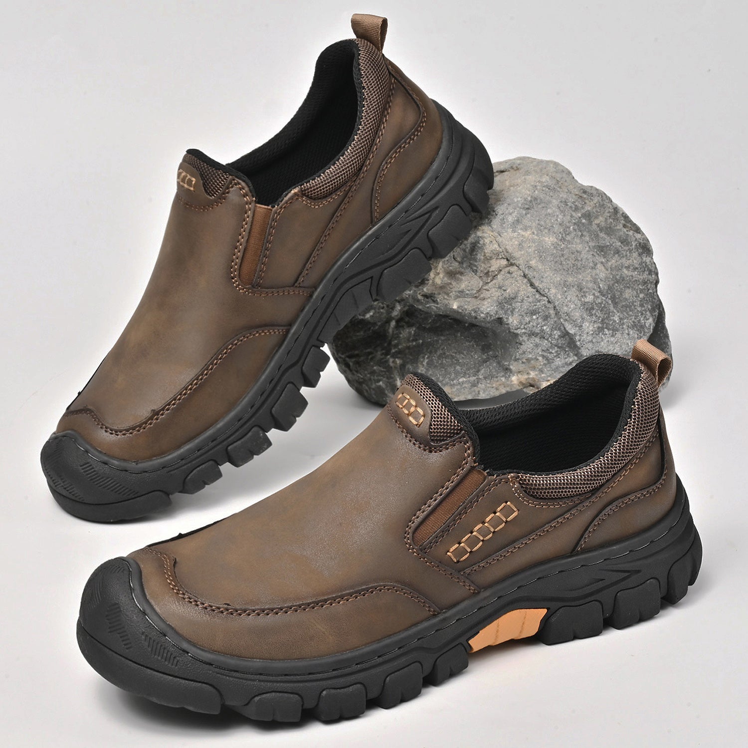 Mitchell Shoes Men's Leather Wearable Hiking Casual Shoes