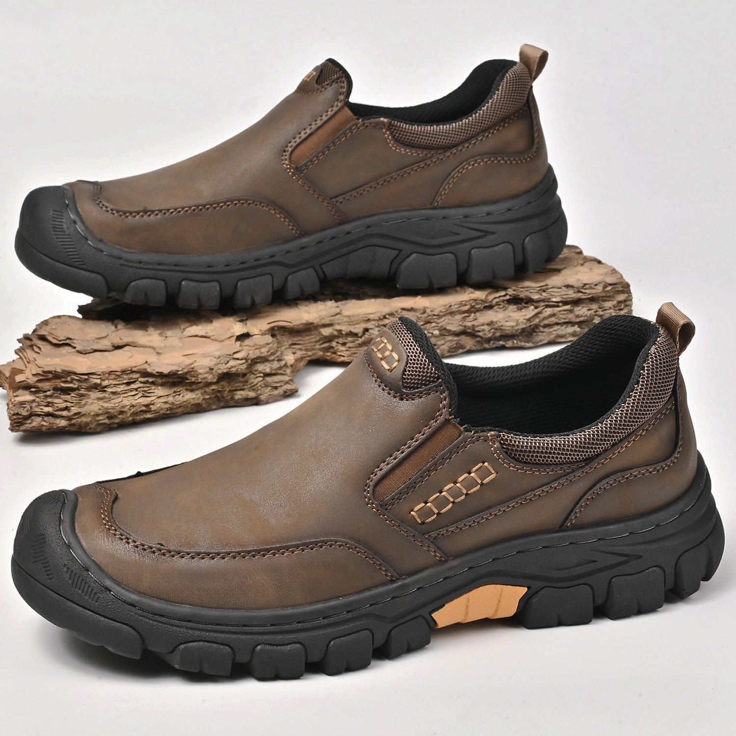 Mitchell Shoes Men's Leather Wearable Hiking Casual Shoes