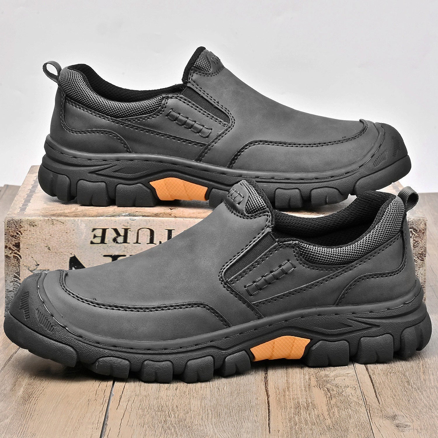 Mitchell Shoes Men's Leather Wearable Hiking Casual Shoes