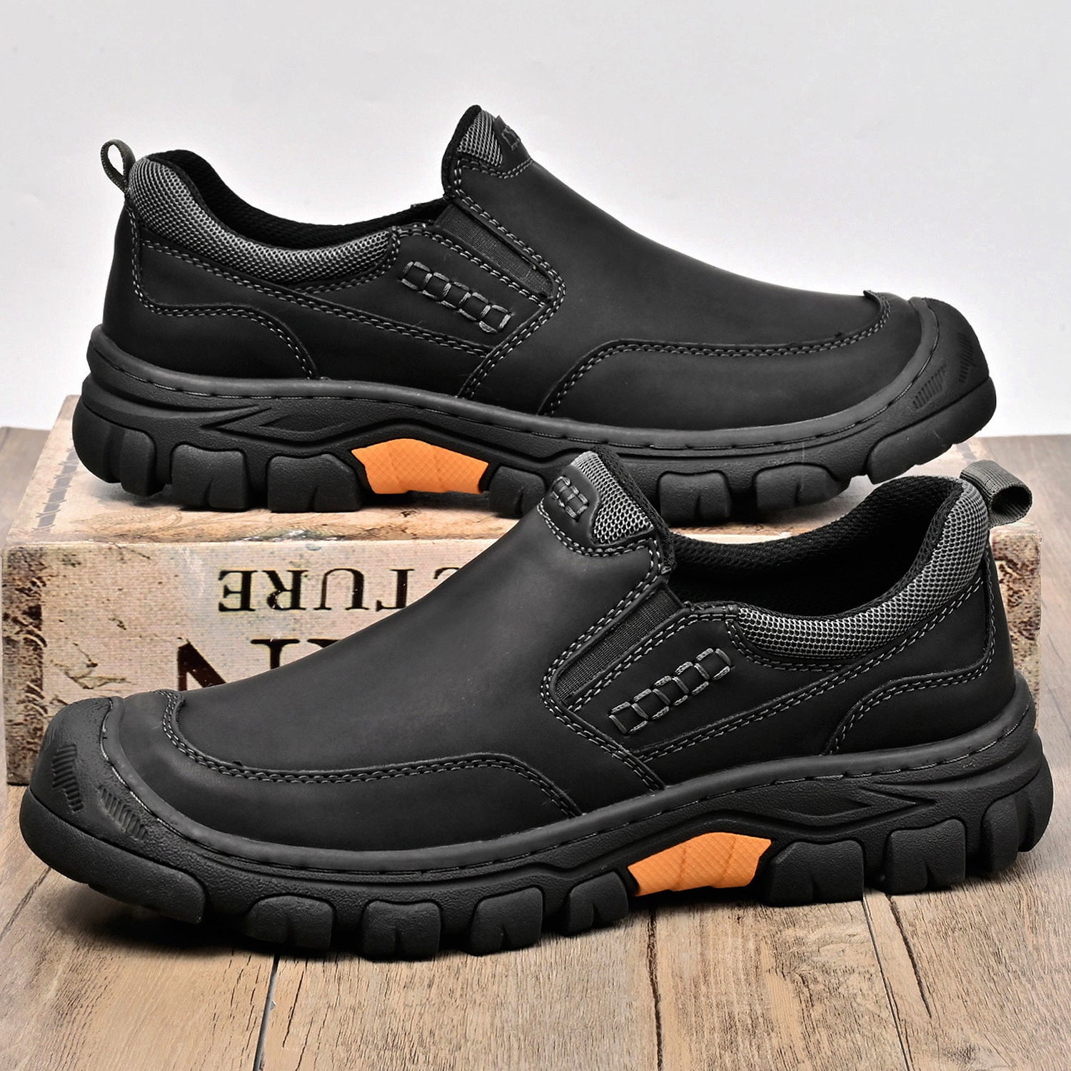 Mitchell Shoes Men's Leather Wearable Hiking Casual Shoes