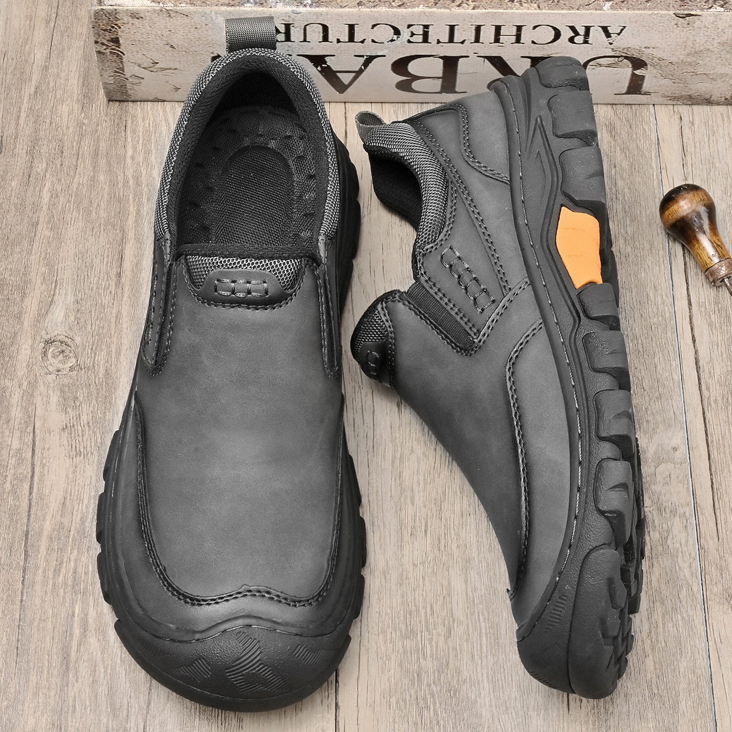 Mitchell Shoes Men's Leather Wearable Hiking Casual Shoes