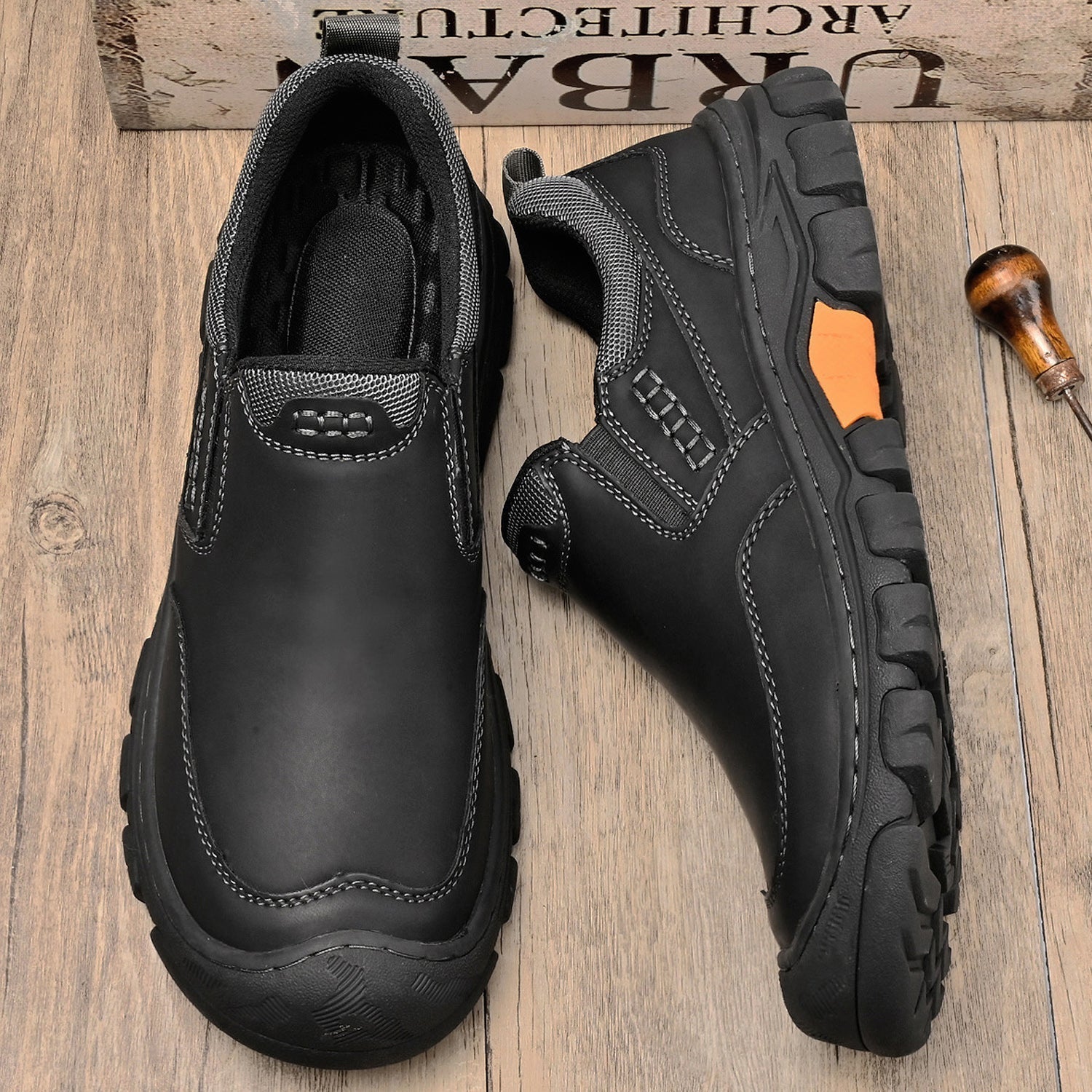 Mitchell Shoes Men's Leather Wearable Hiking Casual Shoes